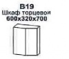 Торцевой шкаф 600х320х700
